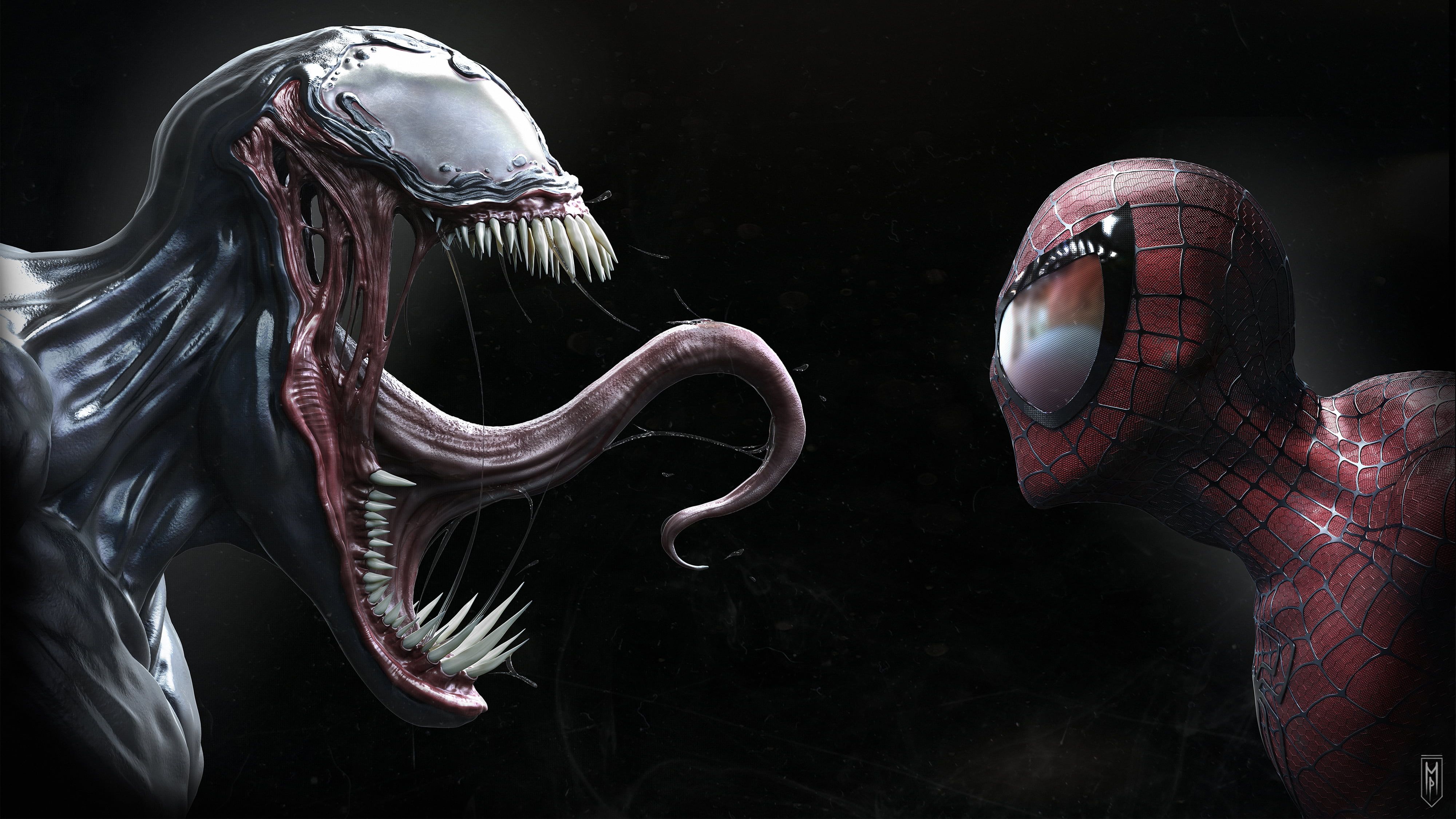 Spiderman Venom Wallpaper 4k
