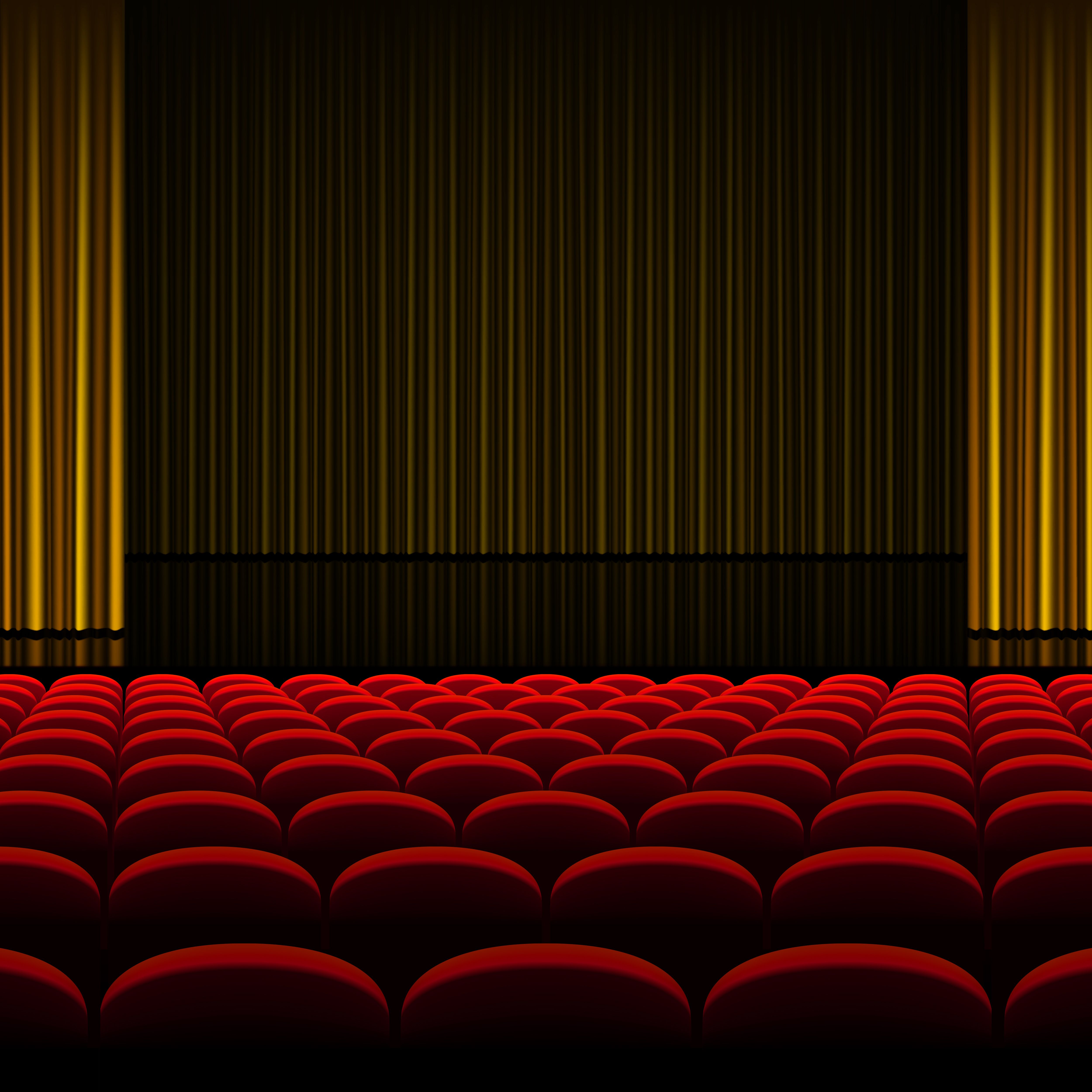 Theater Background Quality Image And Transparent PNG Free Clipart. Background, Home Cinema Room, Red Curtains