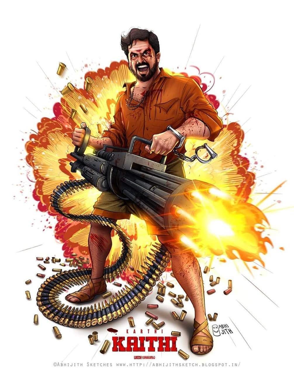 Kaithi Sketches #rakulpreetsingh #karthisivakumar #hiphoptamizha #tamillovestat. Actors illustration, Movie poster art, Cute love cartoons