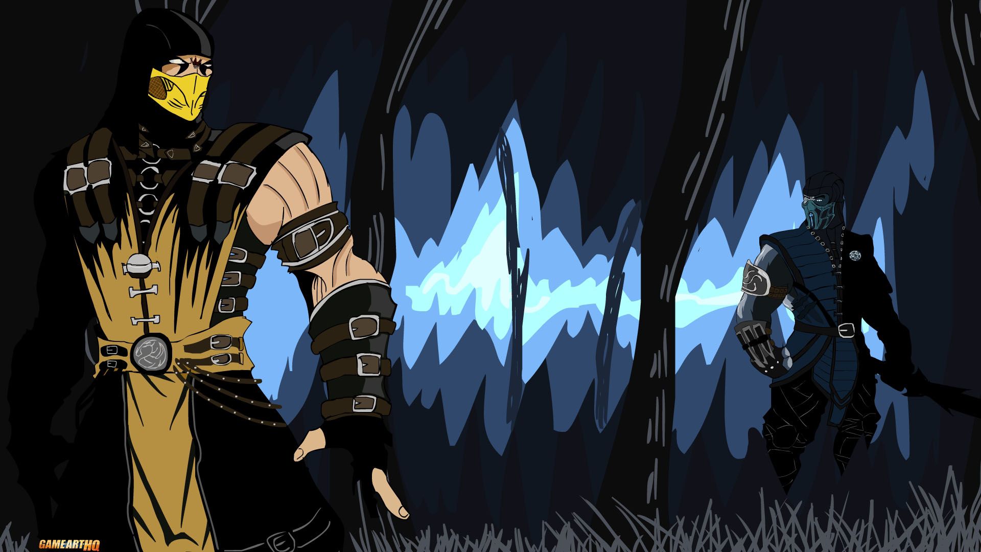 Mortal Kombat X Wallpaper Scropion Vs Subzero Fanart Kombat X Sub Zero Art HD Wallpaper