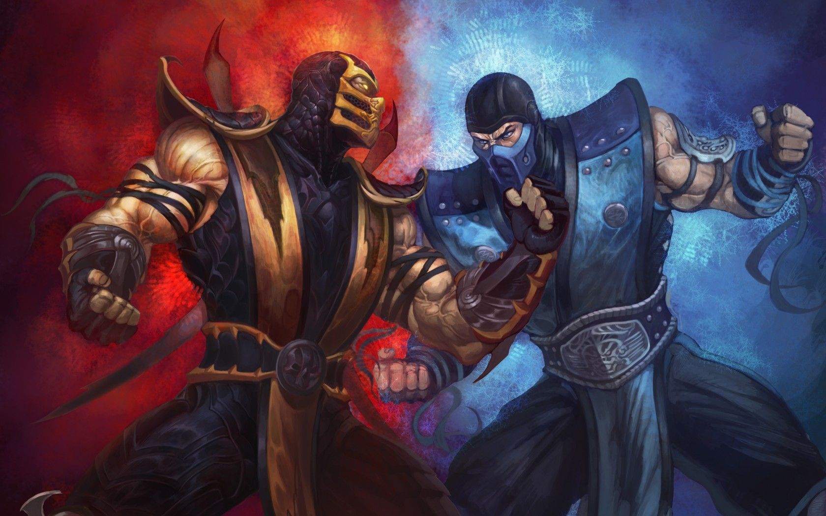 Mortal Kombat Wallpaper Sub Zero Vs Scorpion Mortal Kombat Games, Fan Site!