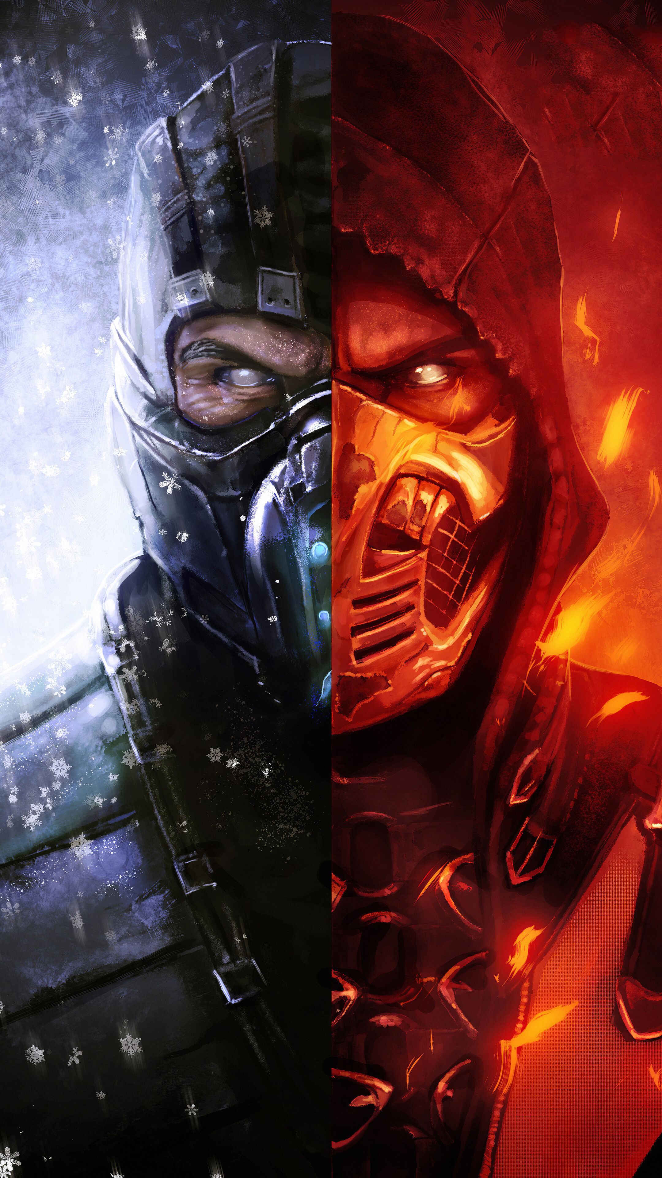 Mortal Kombat, Scorpion, Sub Zero, 4K Phone HD Wallpaper, Image, Background, Photo And Picture HD Wallpaper