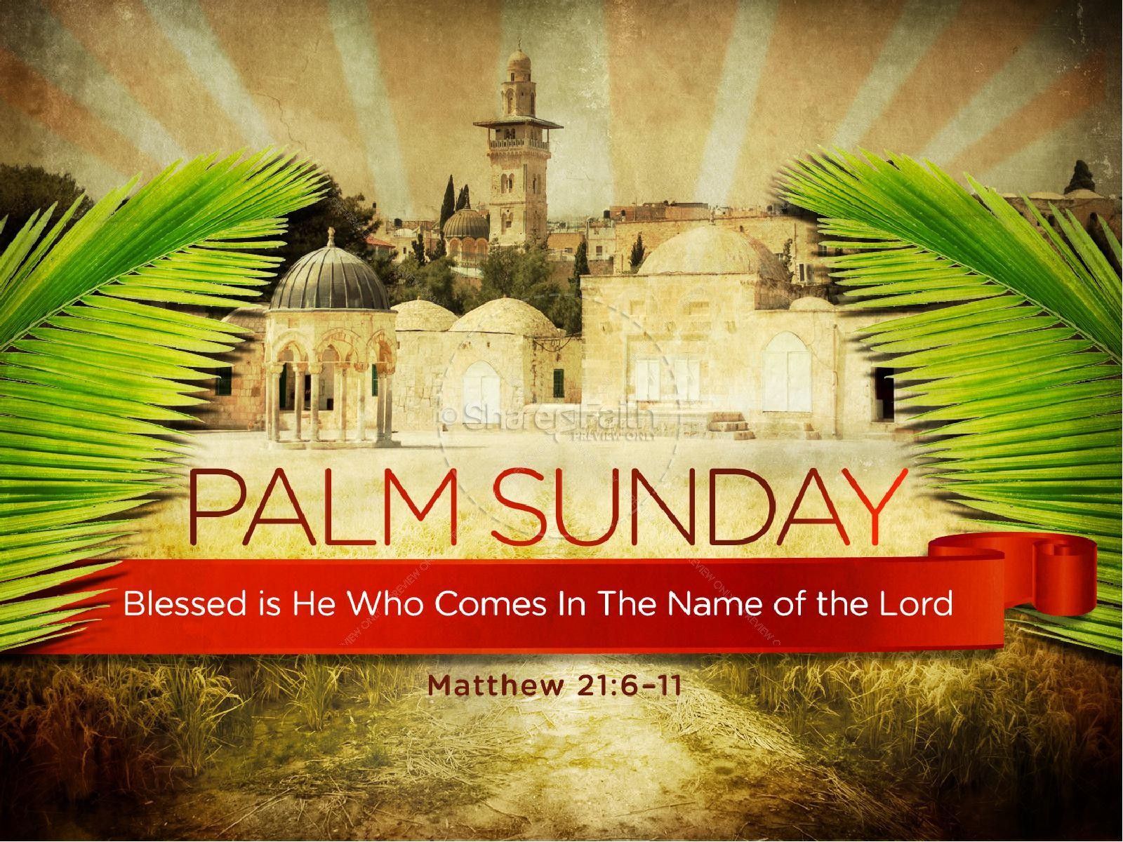 Palm Sunday Bible Sermon PowerPoint. Easter Sunday Resurrection PowerPoints