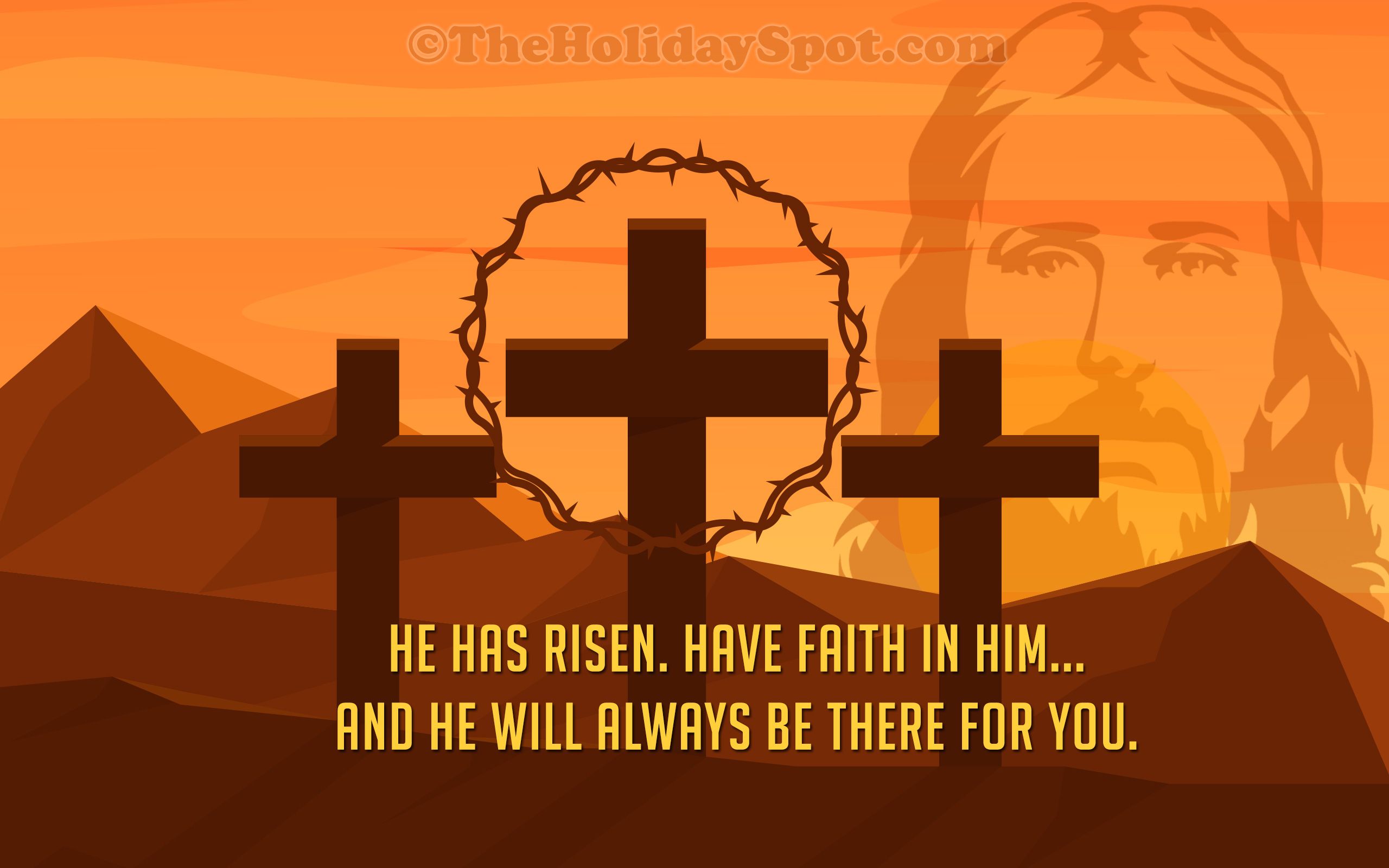 He Has Risen Wallpaper Easter