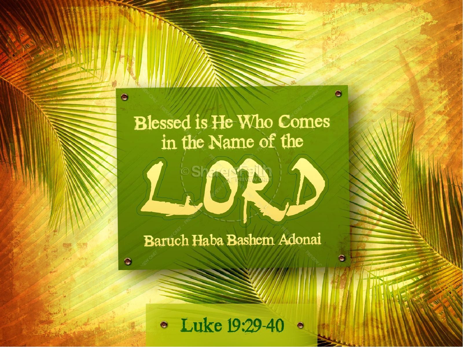 Palm Sunday Easter Passover PowerPoint. Easter Sunday Resurrection PowerPoints
