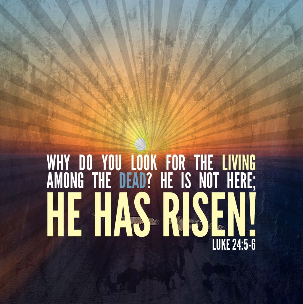 Luke 24:5 6. Easter Wallpaper, Luke He Has Risen