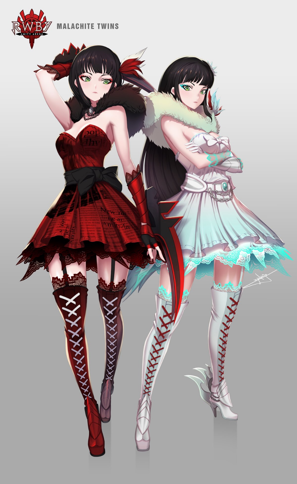 Malachite Sister ideas. rwby, rwby fanart, anime