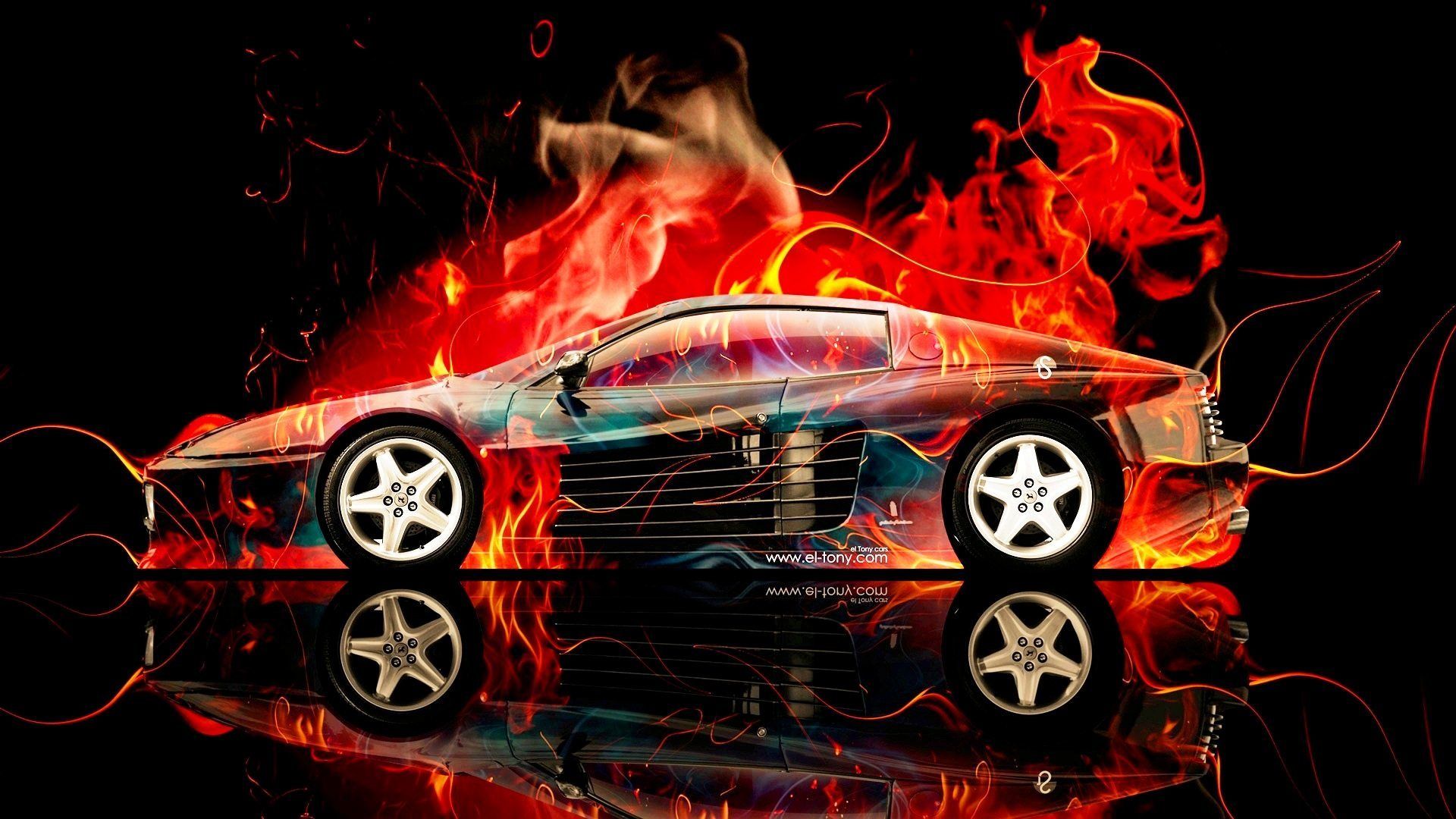 Design Talent Showcase Tony.com Brings Sensual Elements Fire And Water To YOUR Car Wallpaper 8
