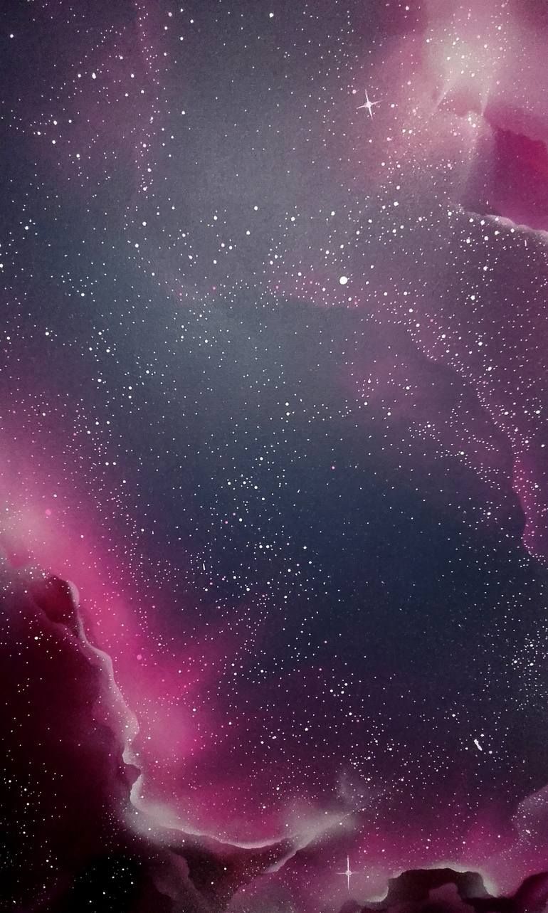 Pink Nebulous Painting. Cute wallpaper background, Painting, Galaxy wallpaper