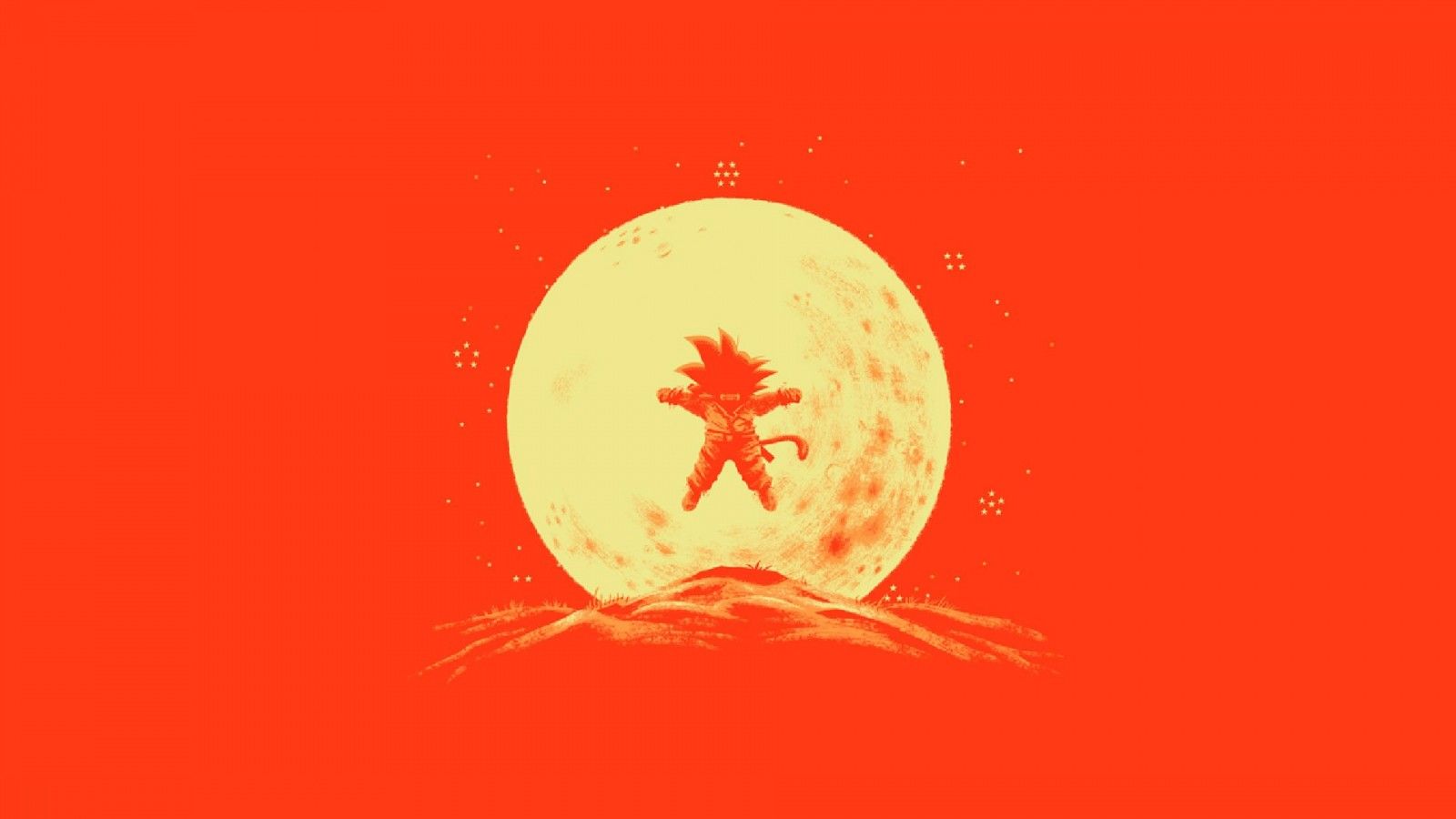 illustration, heart, red, logo, Moon, Sun, Son Goku, moonlight, circle, Dragon Ball Z, saiyan, Kid Goku, shape, computer wallpaper, font, organ HD Wallpaper