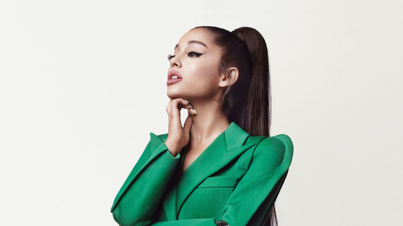 Download 1366x768 wallpaper ariana grande, givenchy campaign, tablet, laptop, 1366x768 HD image, background, 21985