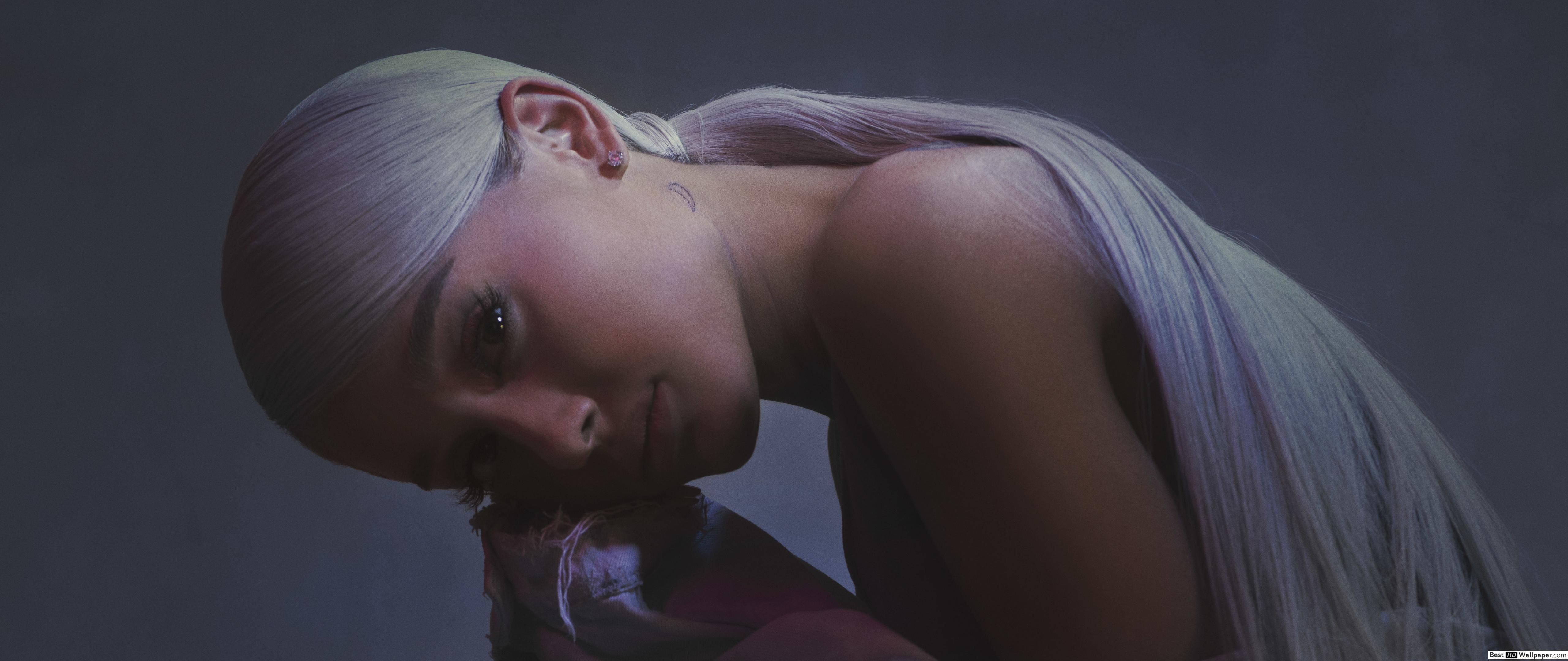 Ariana Grande long blonde ponytail HD wallpaper download