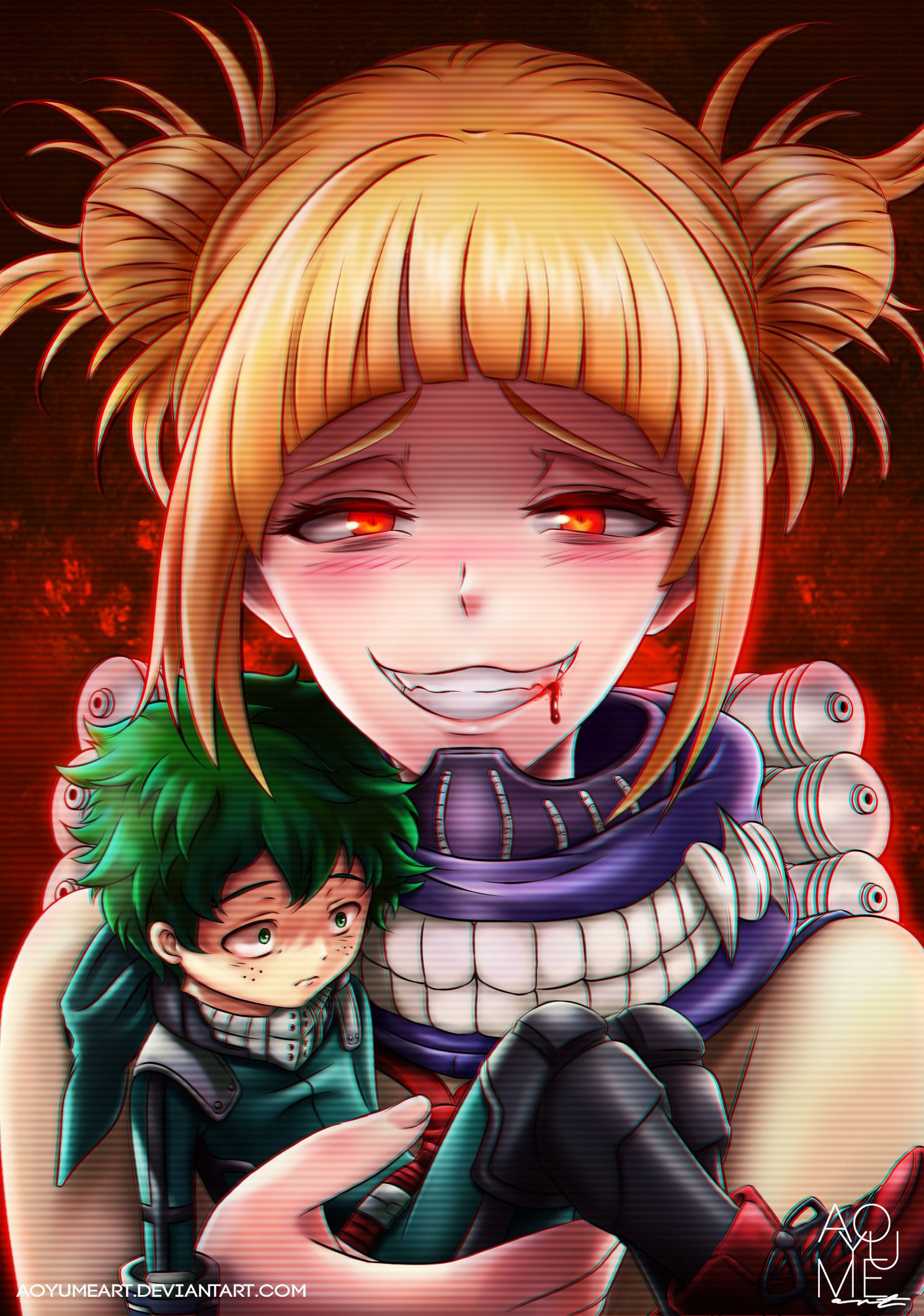 AoYume Art Toga X Deku FanArt