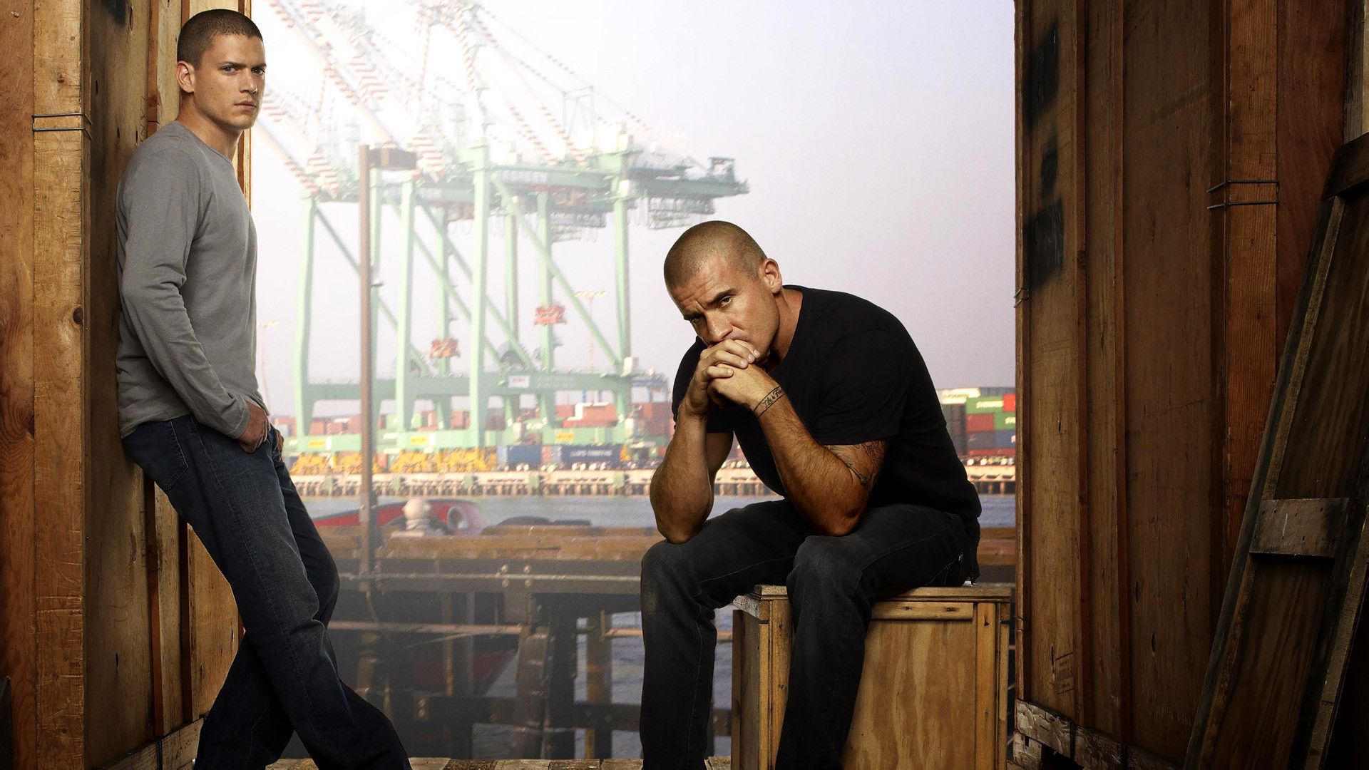 Dominic Purcell Lincoln Burrows Wentworth Miller Michael Scofield Wallpaper:1920x1080