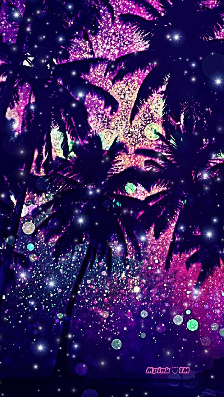 Tropical Midnight Galaxy Wallpaper #androidwallpaper #iphonewallpaper # wallpaper #galaxy #sparkle #gli. iPhone wallpaper, Tumblr photography, Texture art projects