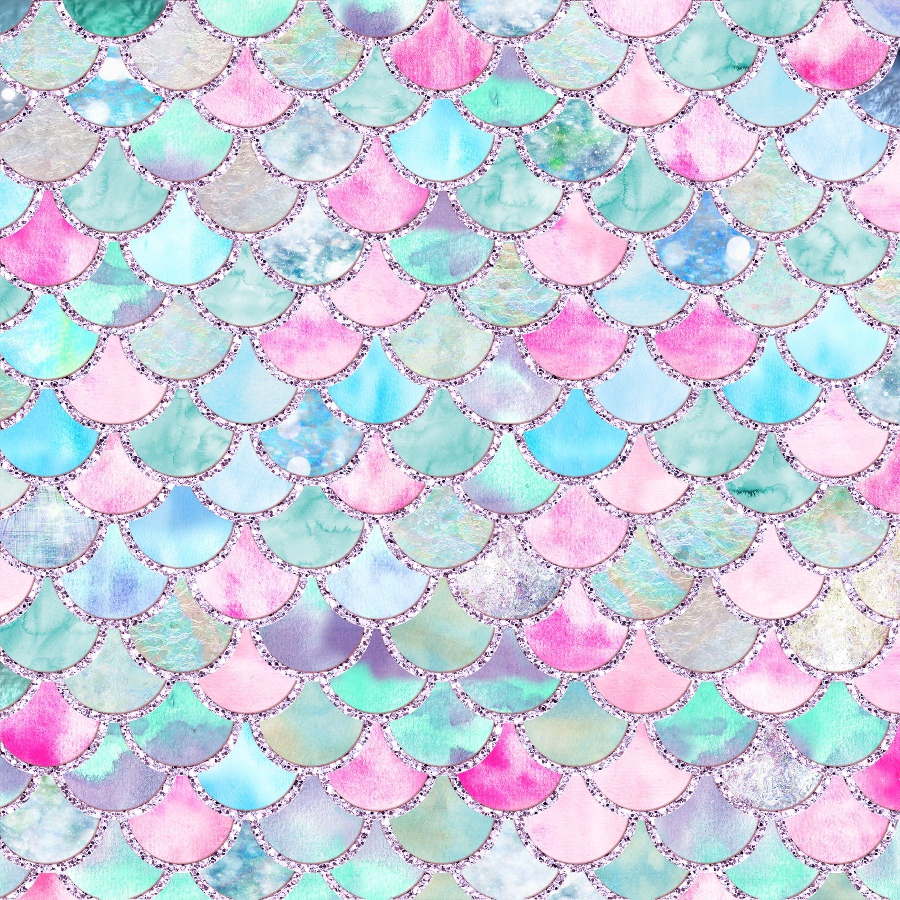 Teal Summer Mermaid Scales Wallpaper. Mermaid wallpaper, Mermaid scales, Mermaid background