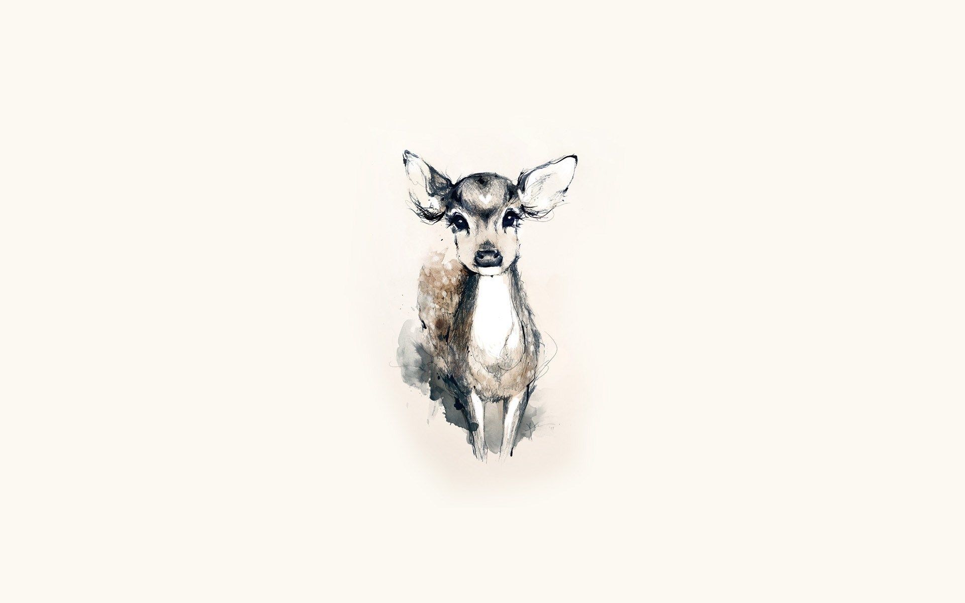 Deer Art wallpaperx1200