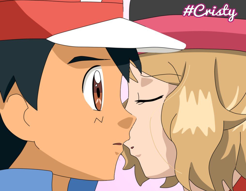 Ash and Serena Kiss (Episode 47). Pokemon, Pokemon ash and serena, Pokemon poster