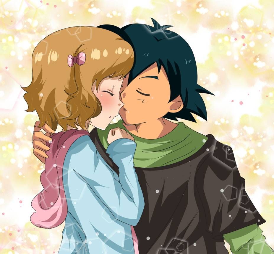 amourshipping cute kiss. Pokemon ash and serena, Cute kiss, Cute pokemon wallpaper