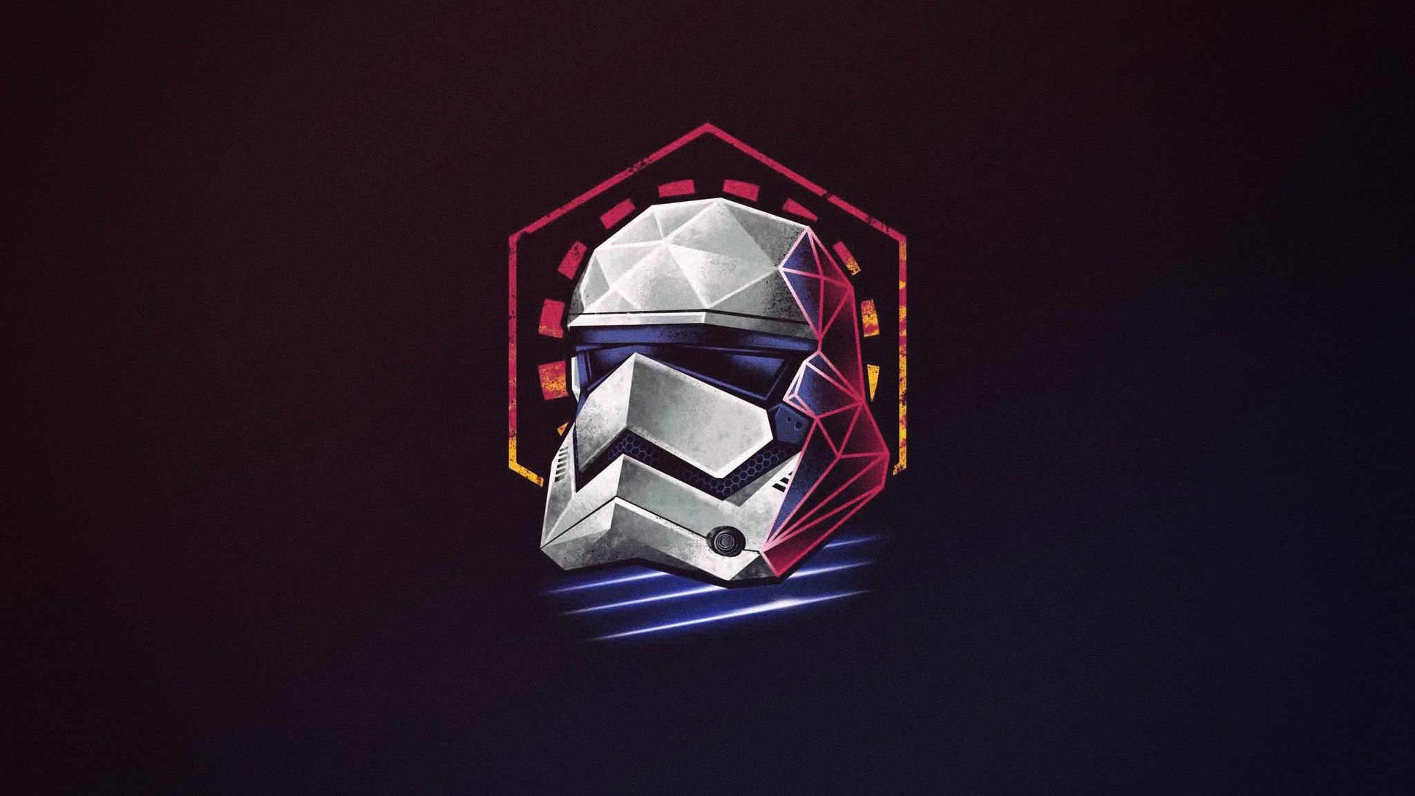 Stormtrooper Helmet Minimalist 2048x1152 Resolution HD 4k Wallpaper, Image, Background, Photo and Picture