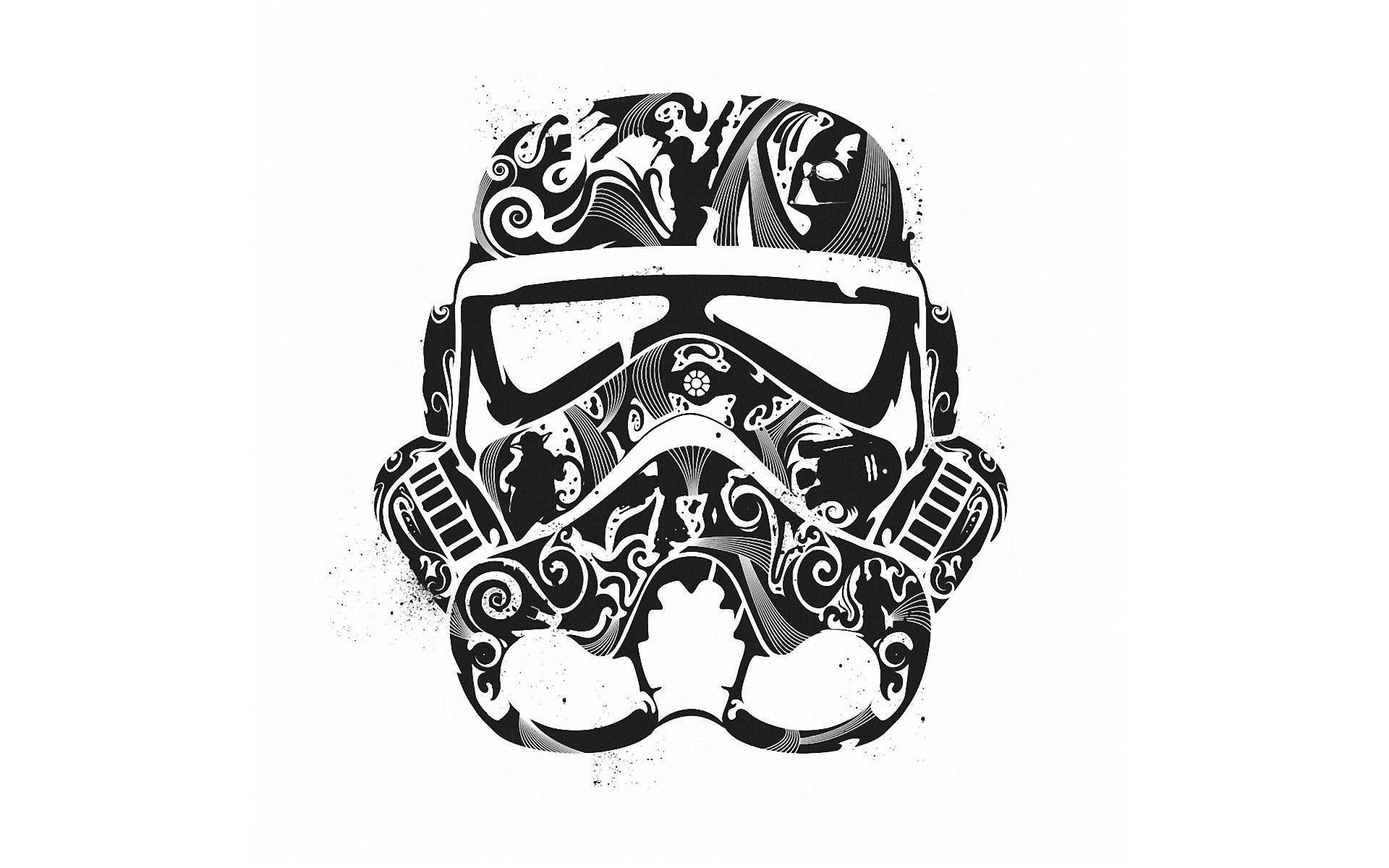 Star Wars Minimalistic Stormtroopers Artwork Wallpaper Stormtrooper Helmet HD Wallpaper