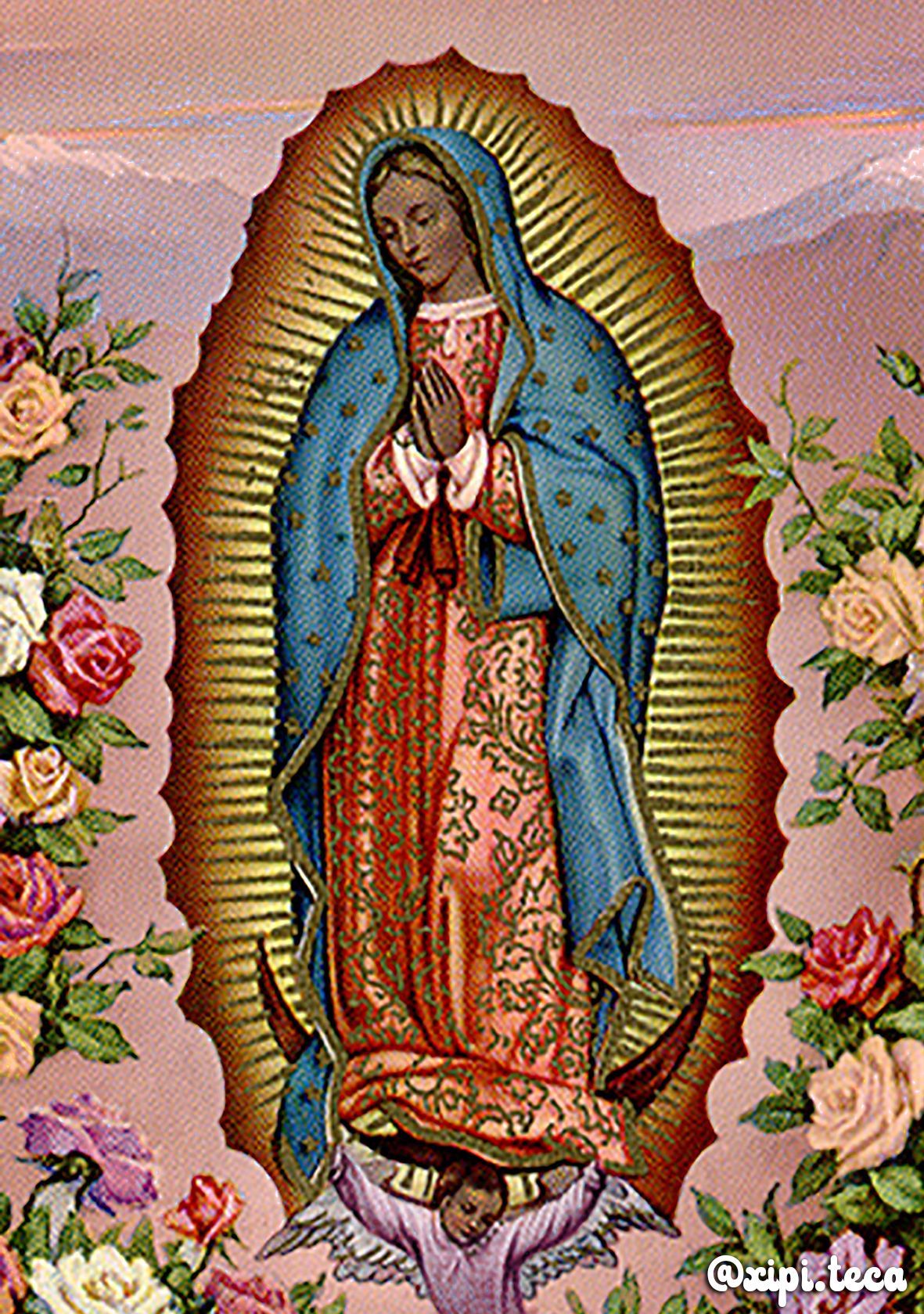✨BIRTH OF VIRGENCITA✨ #virginmary #browngirl #latinabrand #latinx #virgencita #september8. Mexican culture art, Mexico wallpaper, Art collage wall