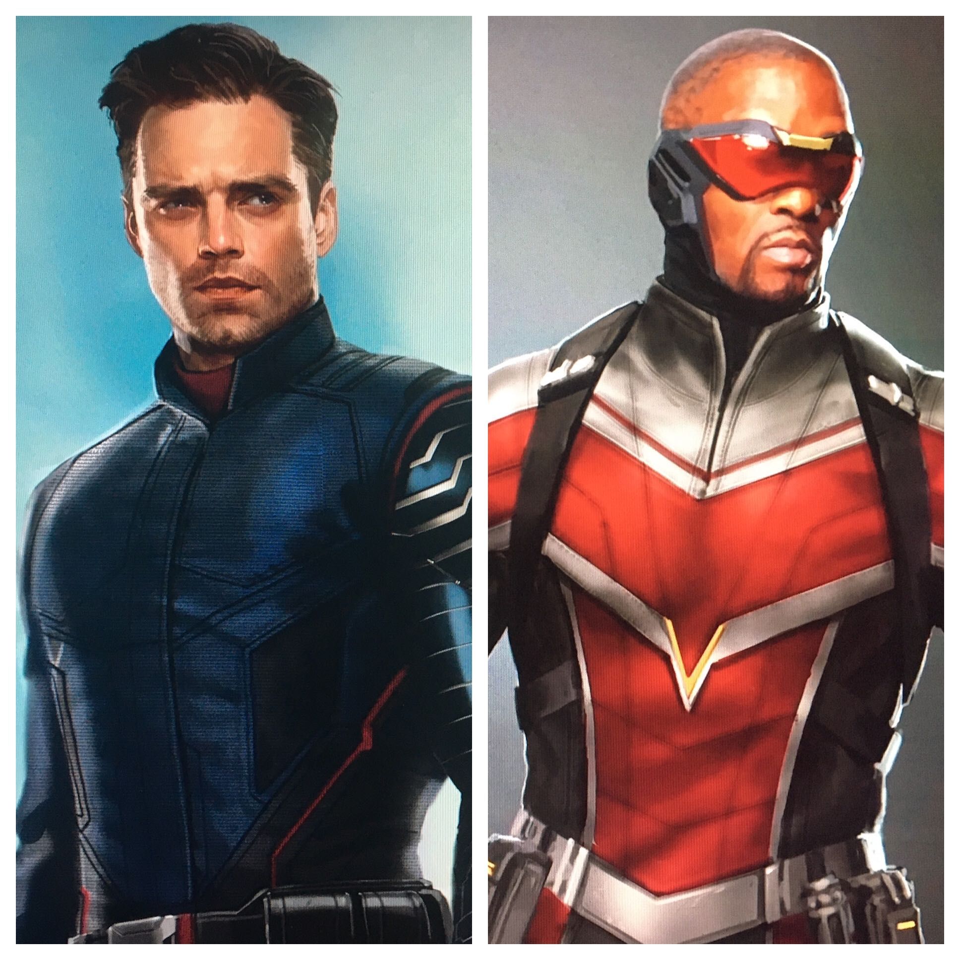 The Falcon And The Winter Soldier Concept Art Reveals New Costumes. Falcon marvel, Winter soldier, Captain america films
