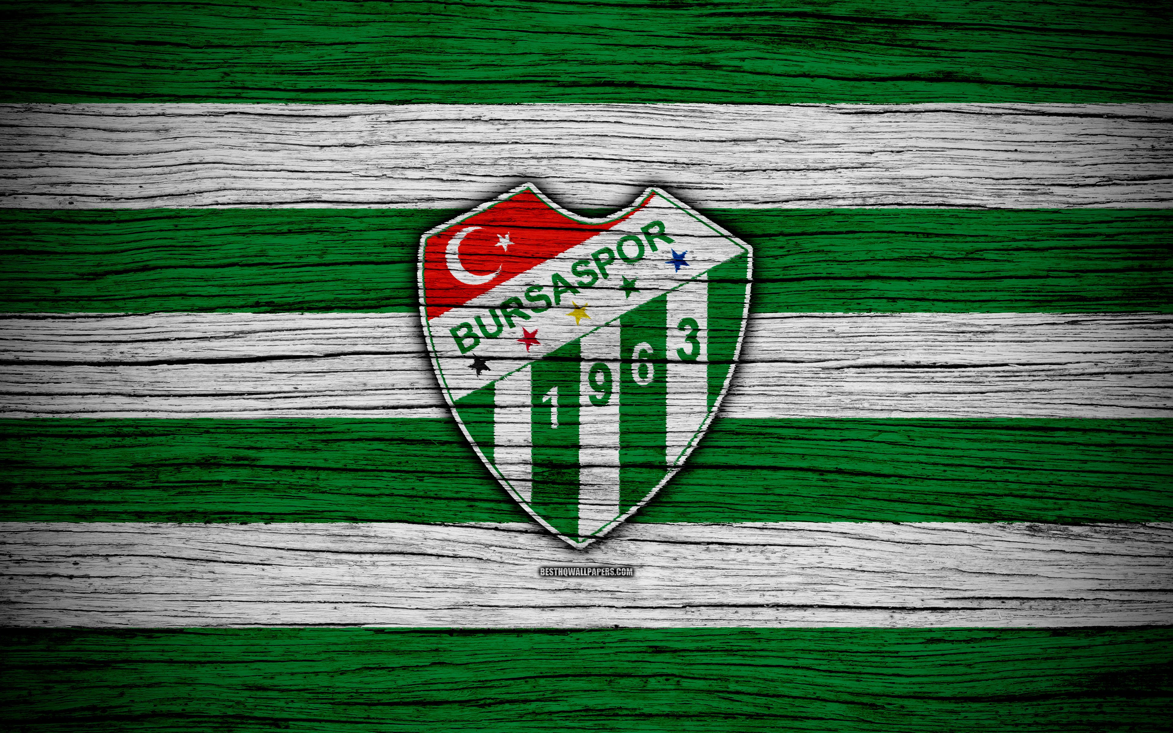 Bursaspor, 4k, Turkey, Wooden Texture, Super Lig, Soccer, Sc Wallpaper HD Wallpaper & Background Download
