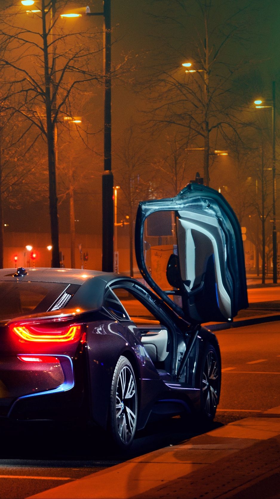 Red Bmw I8 Wallpaper iPhone