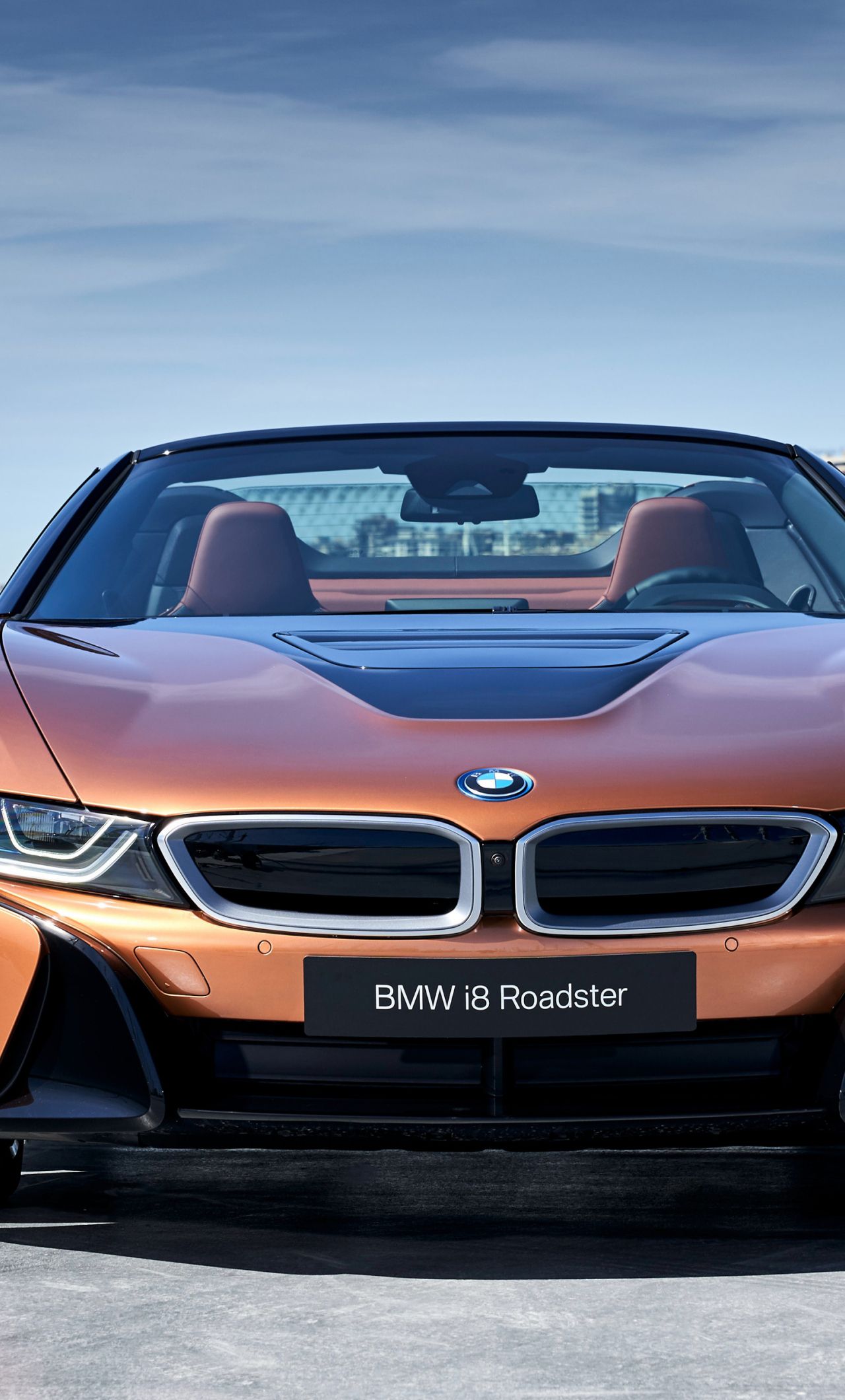 Download 1280x2120 wallpaper 2018 bmw i8 roadster, at port, iphone 6 plus, 1280x2120 HD image, background, 7429
