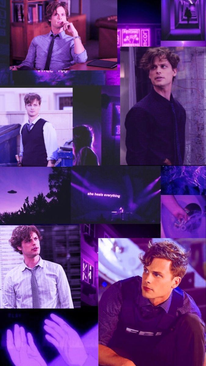 Spencer Reid Purple Wallpaper. Spencer reid criminal minds, Matthew gray gubler, Criminal minds