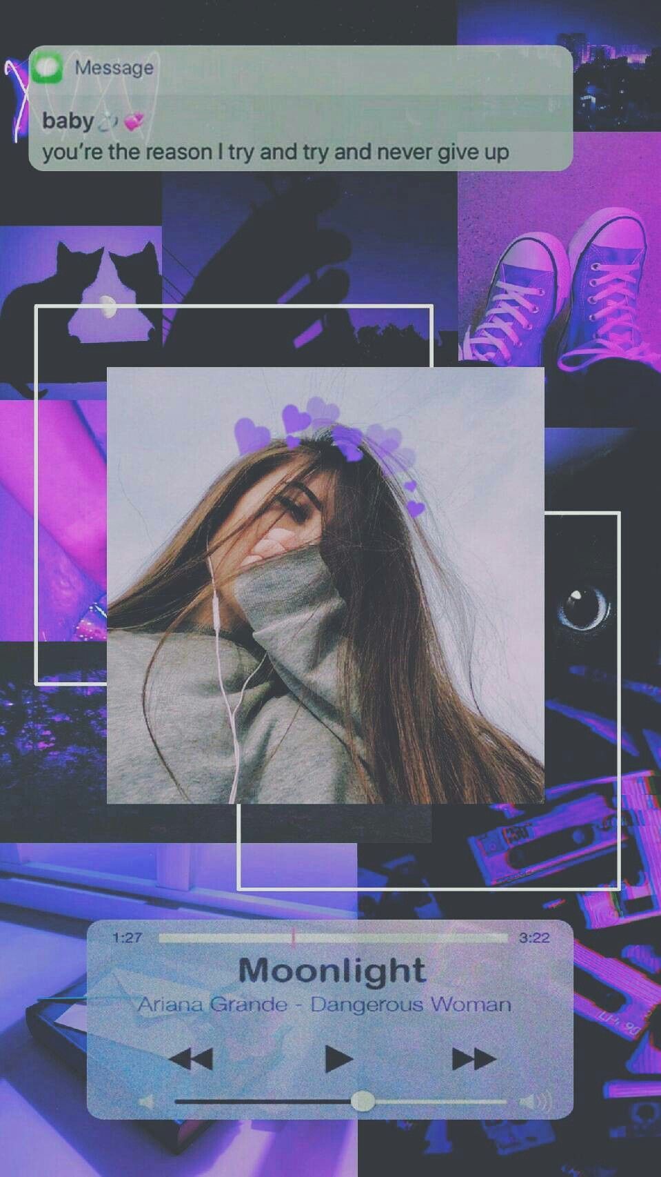 Tumblr lockscreen / Tumblr wallpaper / purple