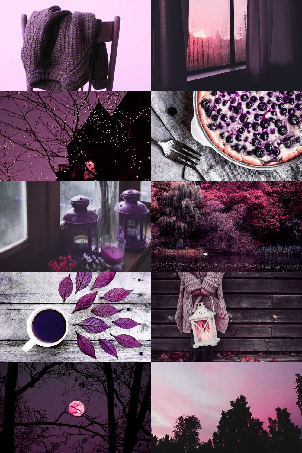 Purple and Grey Aesthetic
