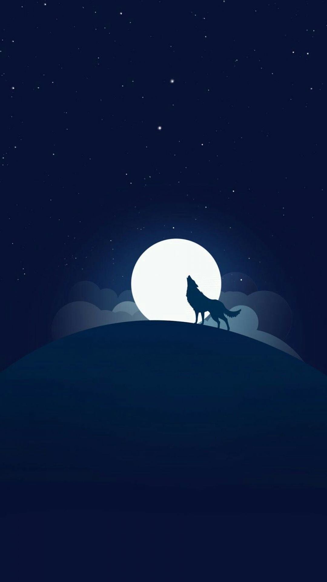 Minimalist Wolf, iPhone, Desktop HD Background / Wallpaper (1080p, 4k) (1080x1920) (2021)