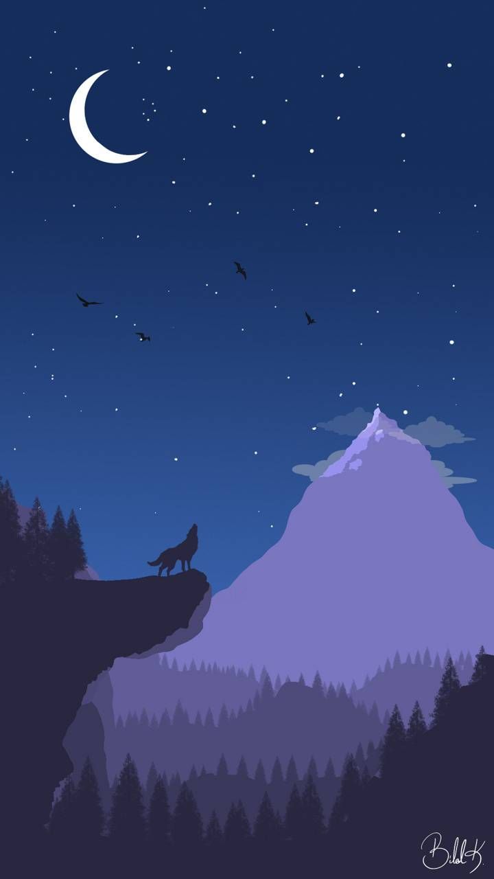 Wolf Minimalist 4K Wallpaper #6.2197