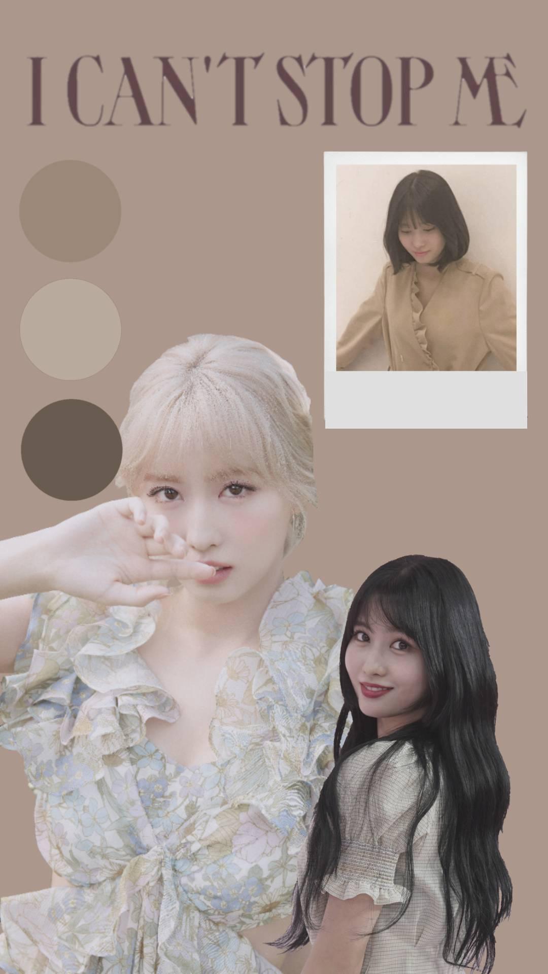 these aesthetic wallpaper are so fun to make (momo edition)