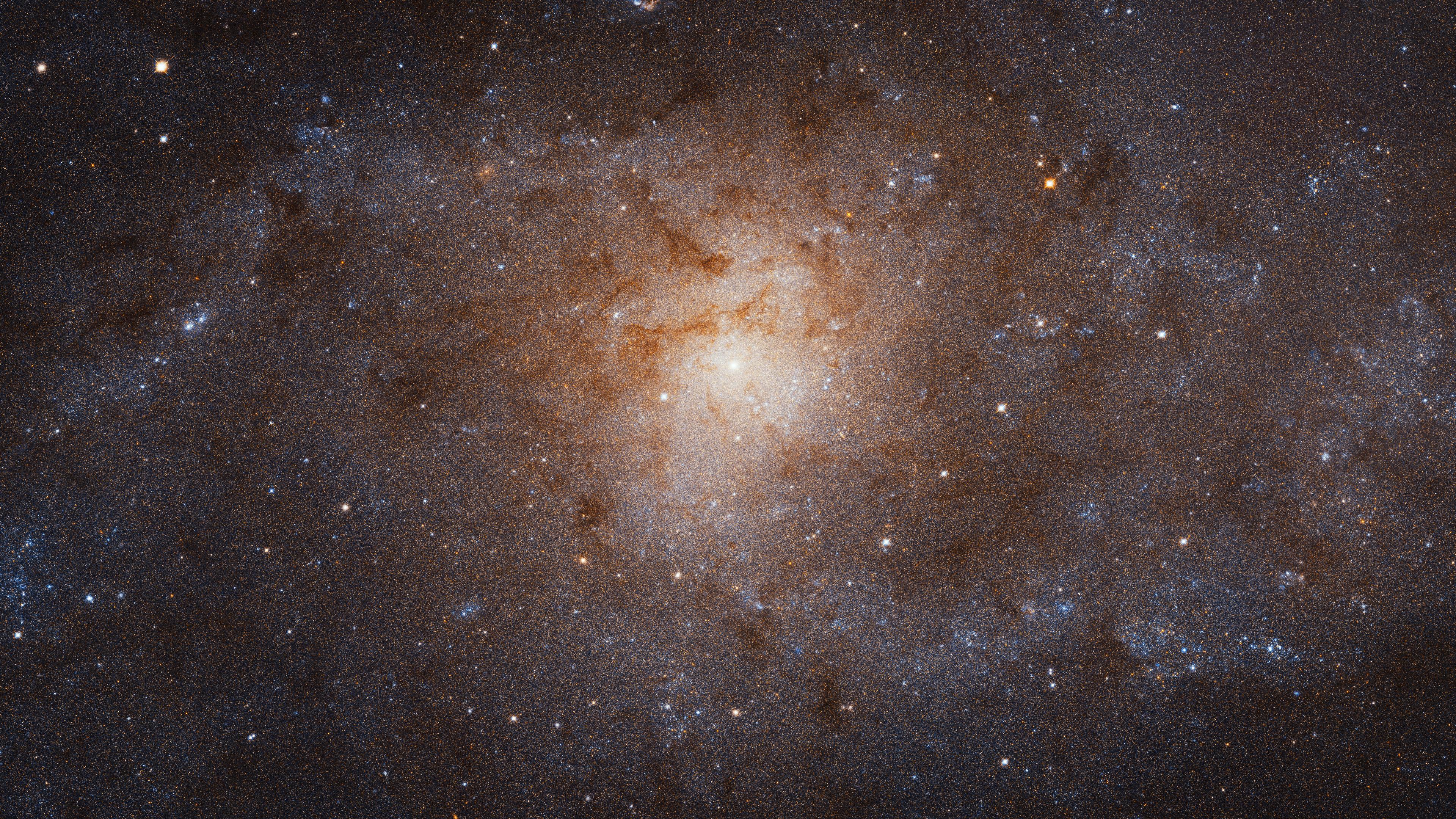 NASA Hubble Photo of Triangulum Galaxy Messier 33 4K wallpaper