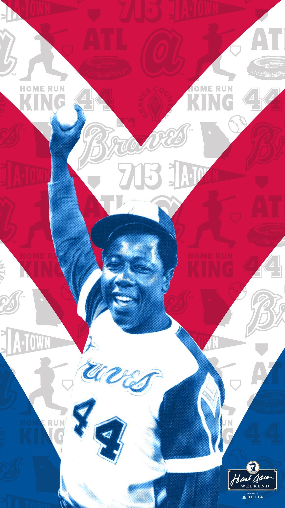 Hank Aaron Wallpaper. Braves baseball, Atlanta braves baseball, Braves