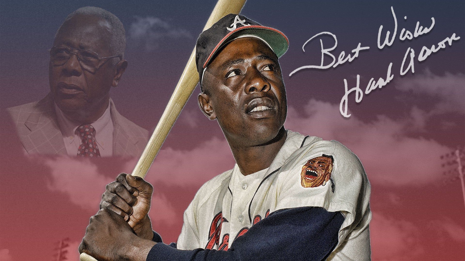 Hey There R Braves! I Whipped Up A Hank Aaron Wallpaper For You Guys, Hope You Guys Like It!