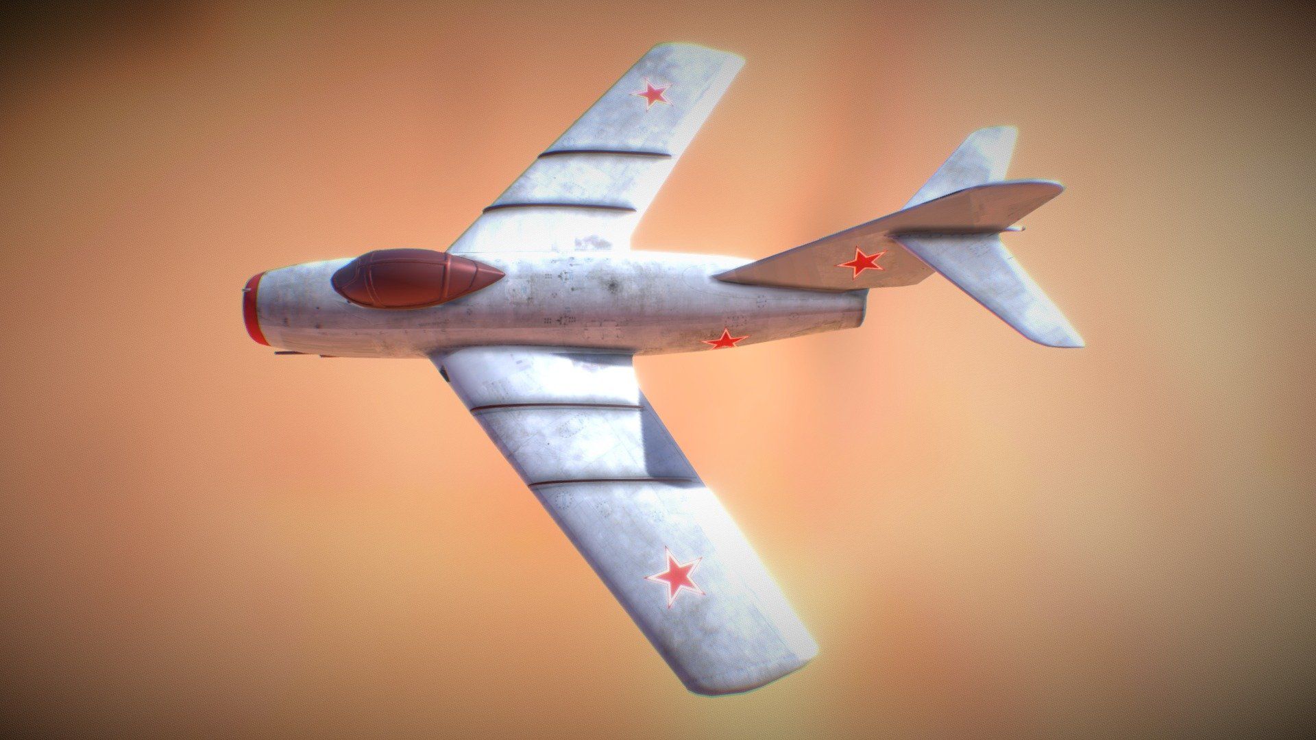 RUSSIAN MIKOYAN GUREVICH MIG 15 AIRCRAFT (G R) Free 3D Model By Bramsh 3D [3D58a33]