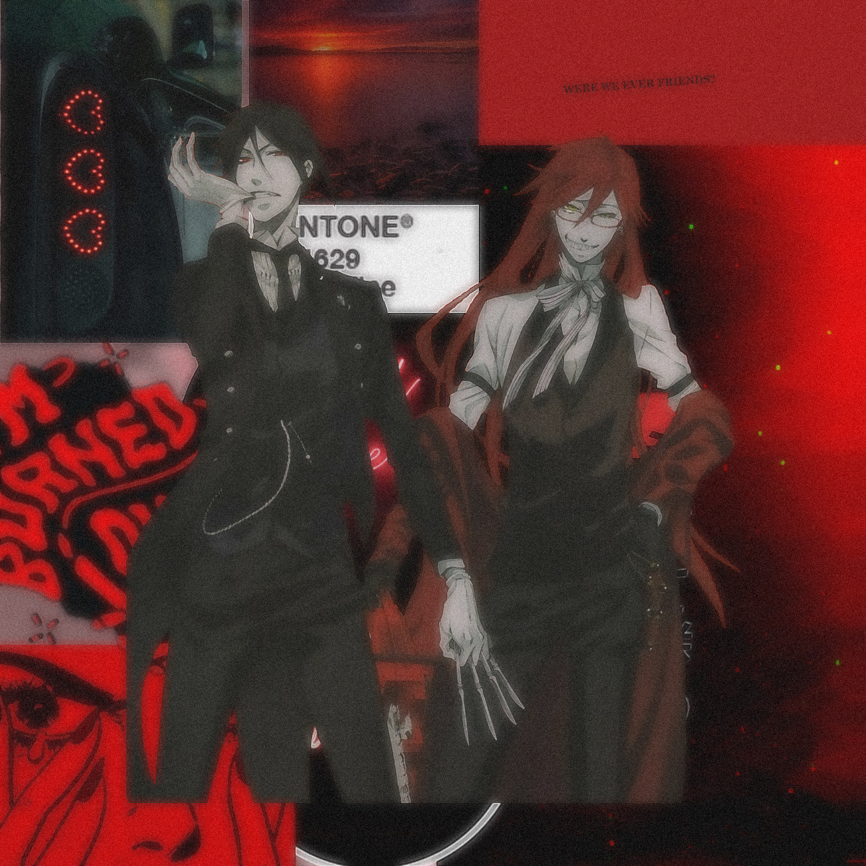 Red anime aesthetic gif - GIF - Imgur