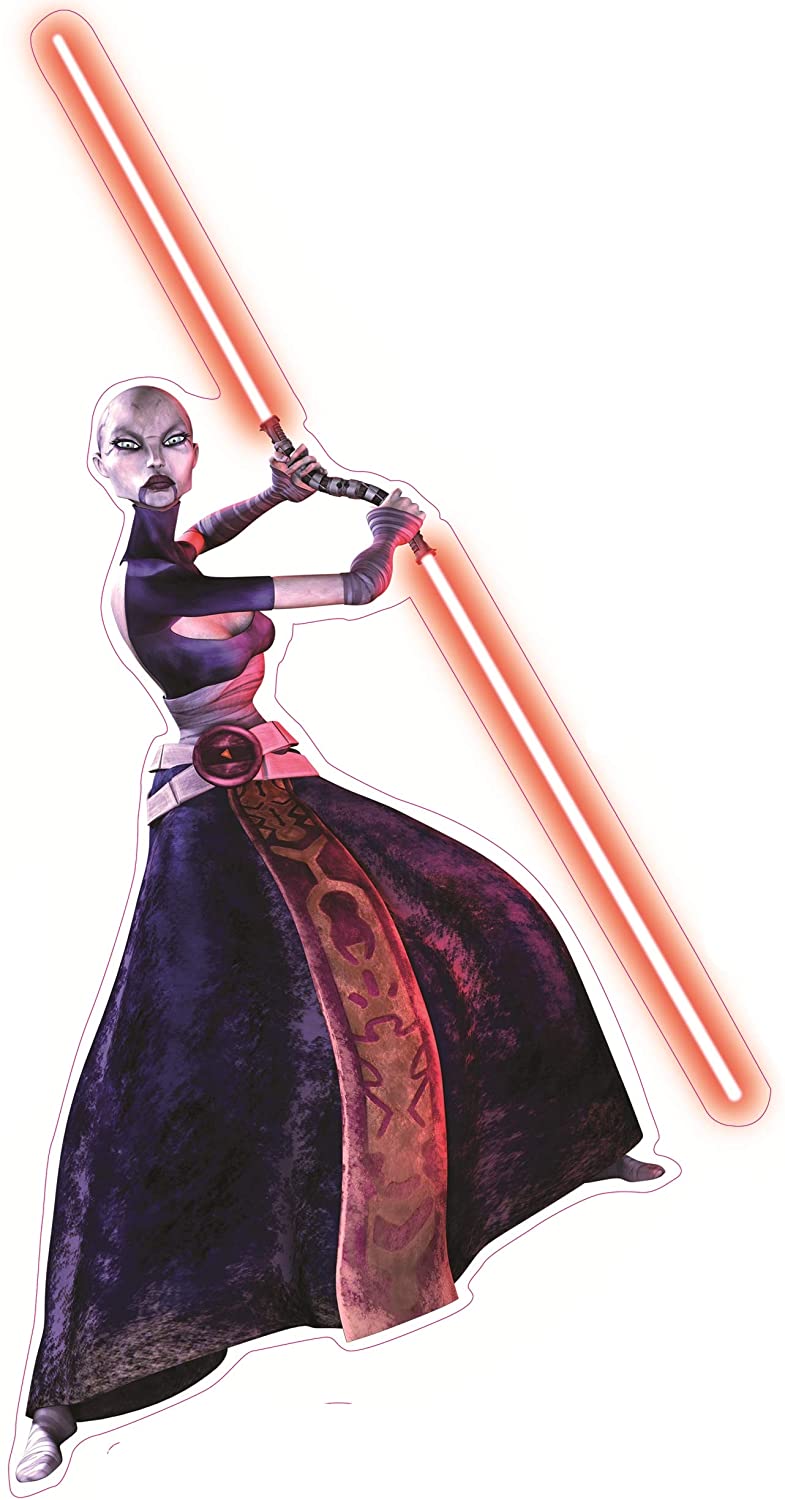 Inch Clone Wars Asajj Ventress Bounty Hunter Decal Star Wars Removable Wall Sticker Art Home Decor 8 by 12 Inches Tall: Arts, Crafts & Sewing