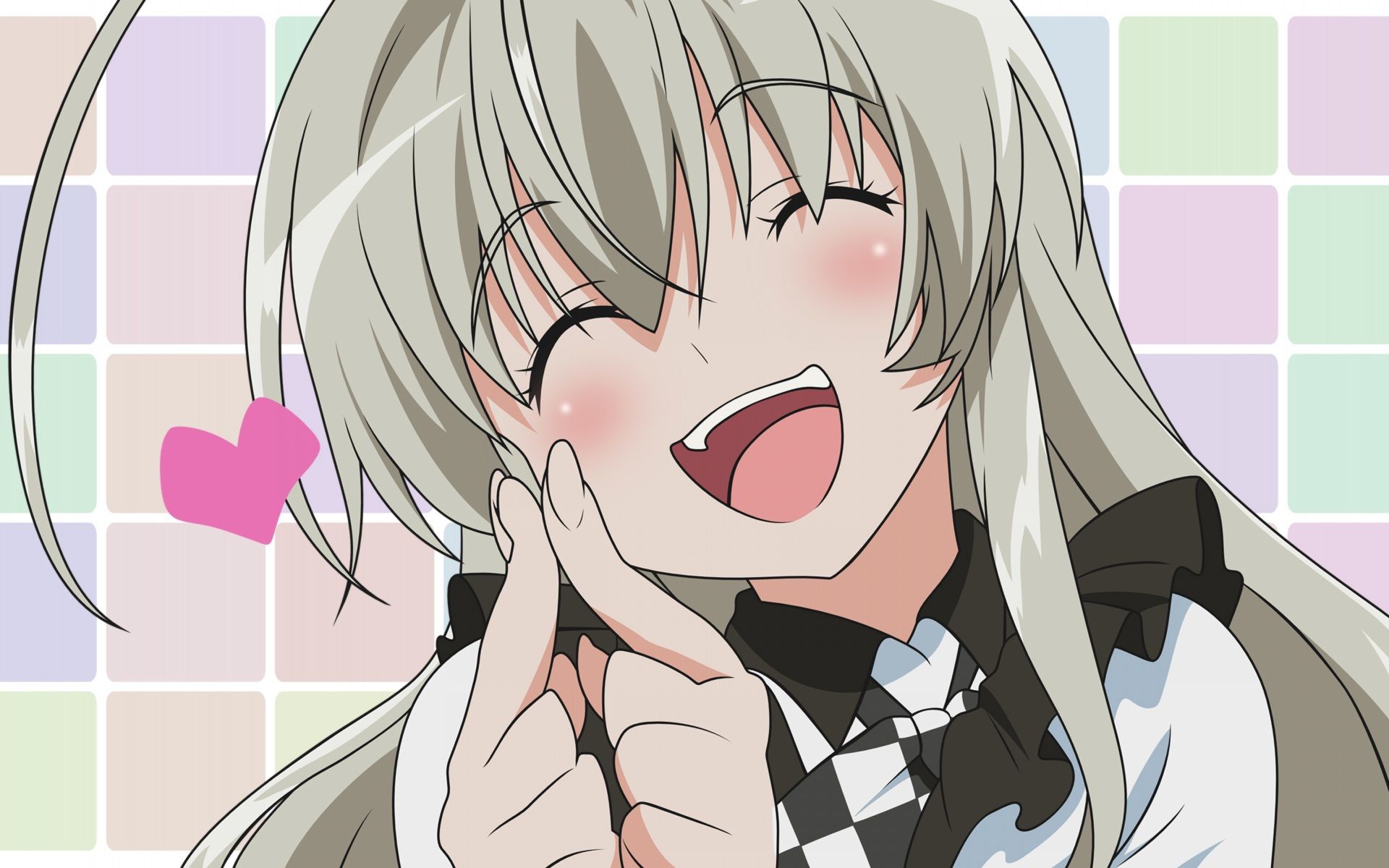 haiyore, Nyaruko san, Close, Long, Hair, Nyaruko, Vector, White, Hair Wallpaper HD / Desktop and Mobile Background