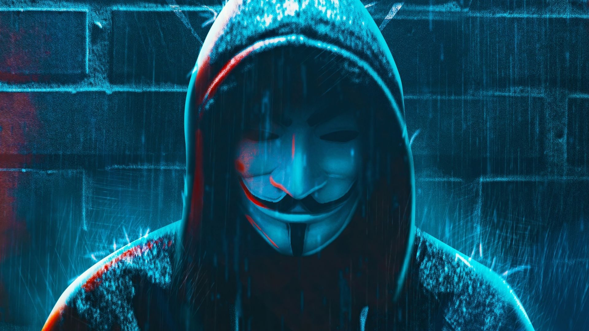 Desktop wallpaper anonymous identity, behind the mask, artwork, HD image, picture, background, 8658e7