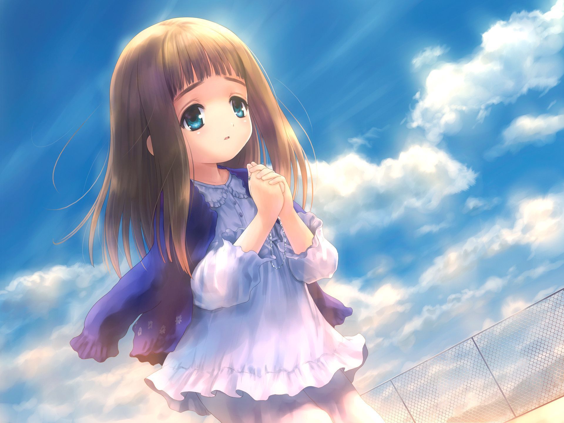 Cute anime chibi little girl cartoon style Vector Image