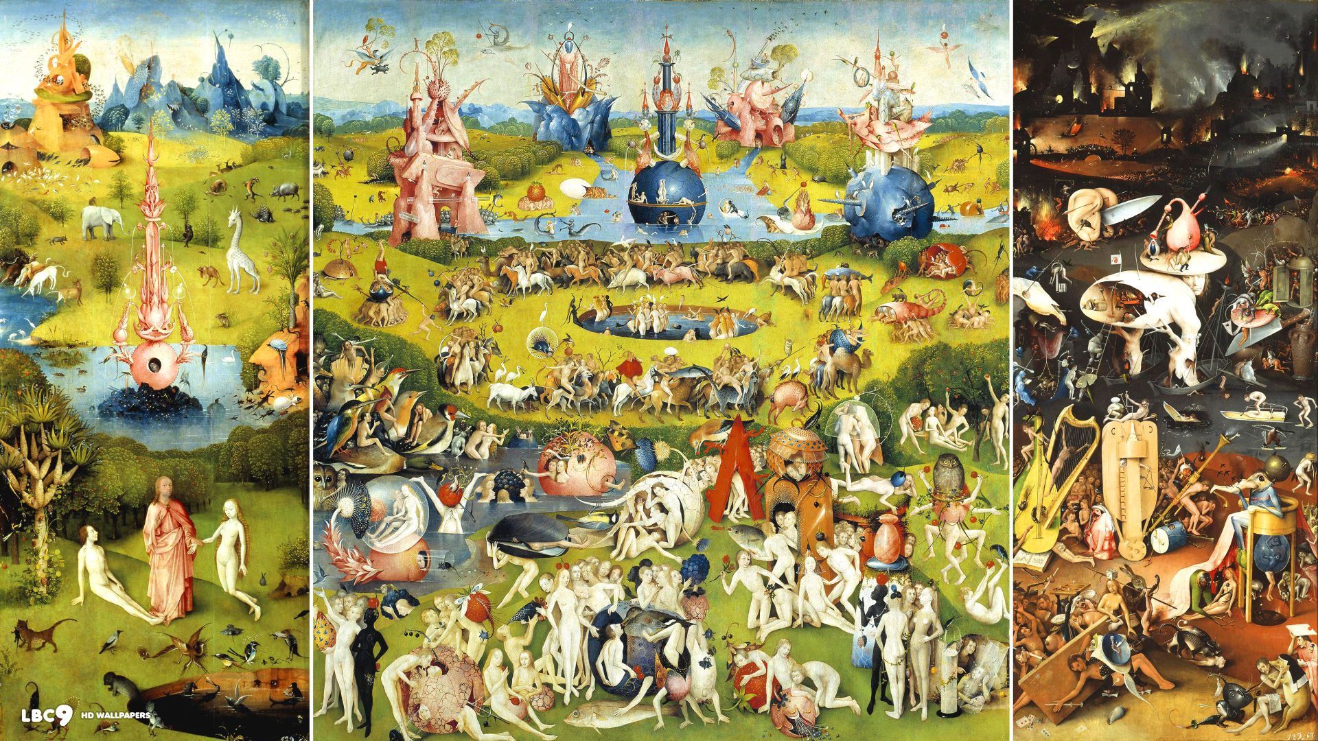 Hieronymus Bosch Garden of Earthly Delights. Garden of earthly delights, Posters art prints, Renaissance art