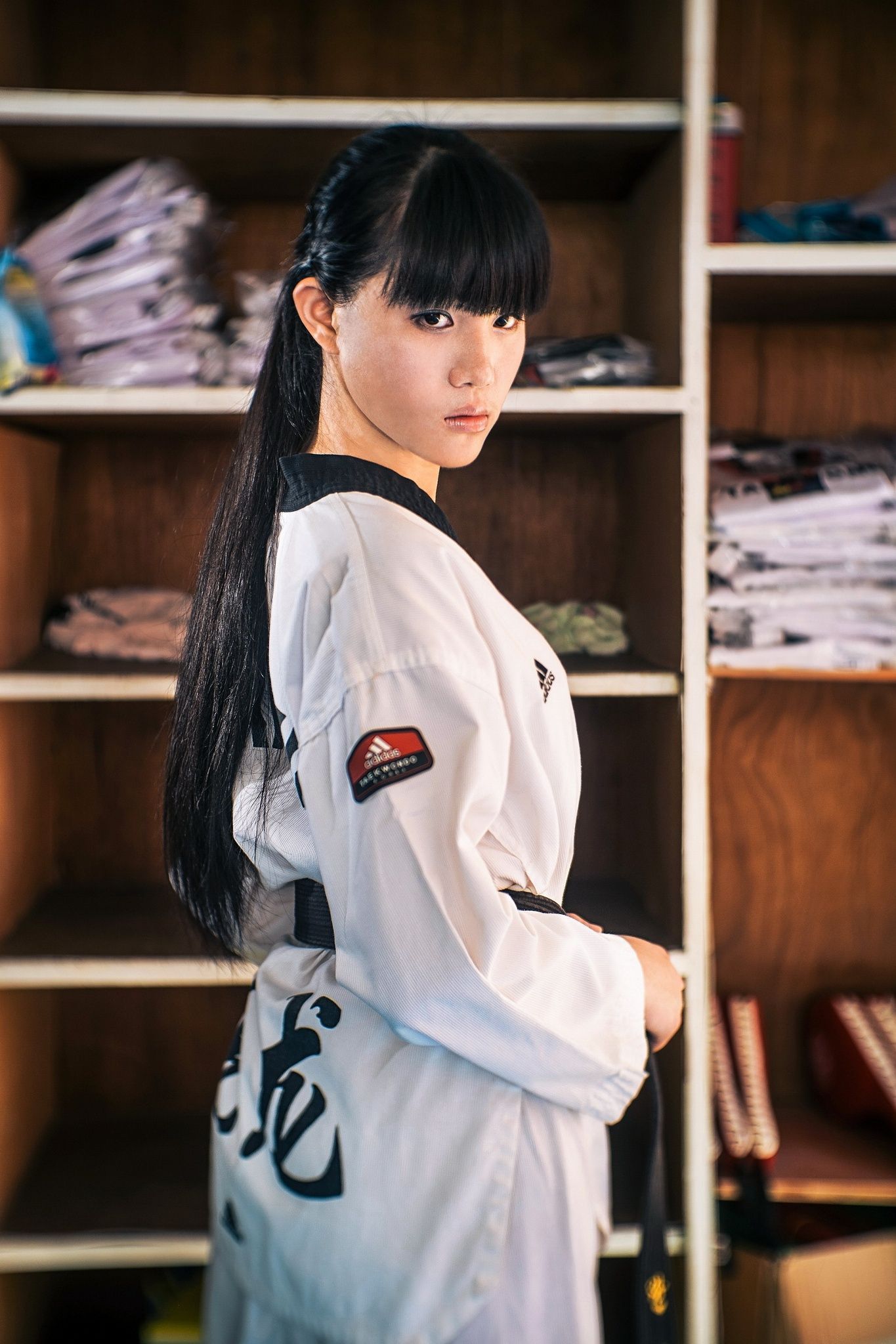 Beautiful Anime Girl Karate