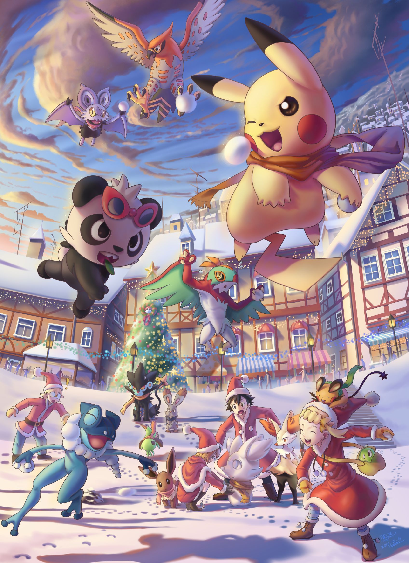 ポケモン- クリスマス2015. Pokemon kalos, Pokemon, Pokemon eevee