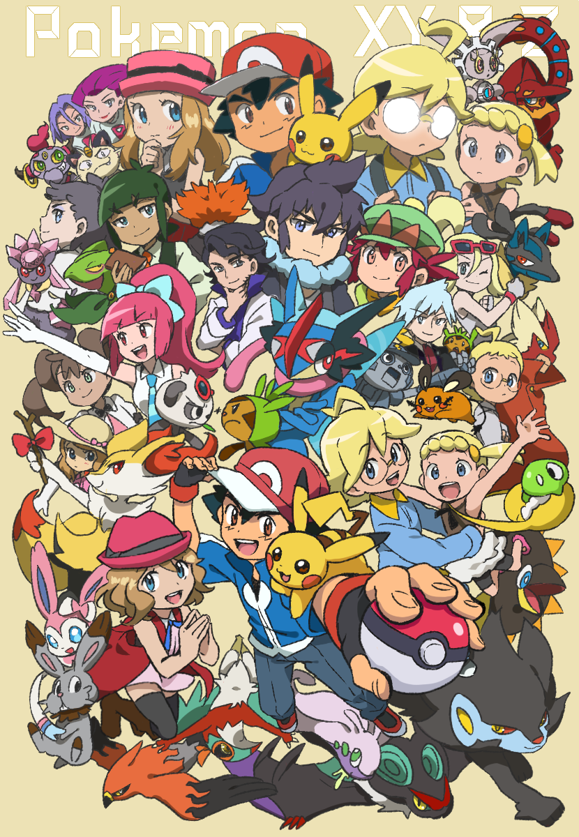 Pokémon XY XYZ KALOS FAMILY!!! Ash, Serena, Clemont, And Bonnie!!! ❤️❤️❤️ IM GOING TO MISS THIS GANG SO MUCH T T. Pokemon Kalos, Pokemon, Cute Pokemon Wallpaper