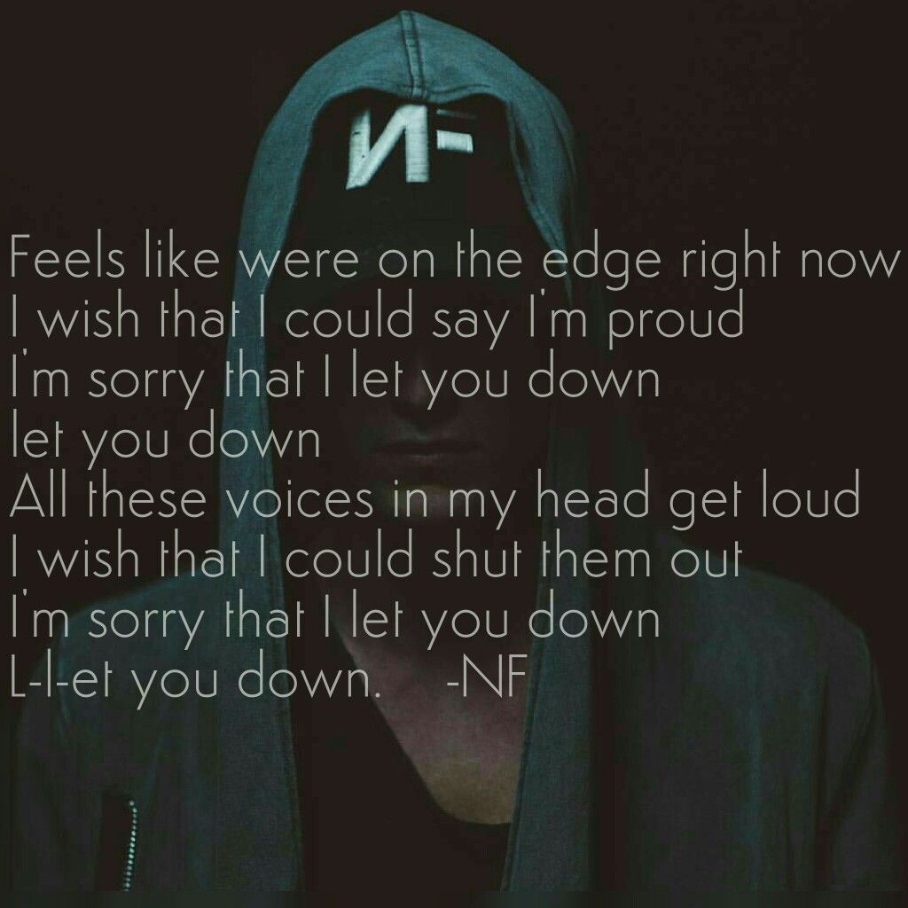 Let Me Down Nf Lyrics